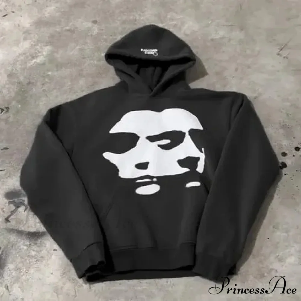 Dual-Personality Graphic Oversized Hoodie - Image 3