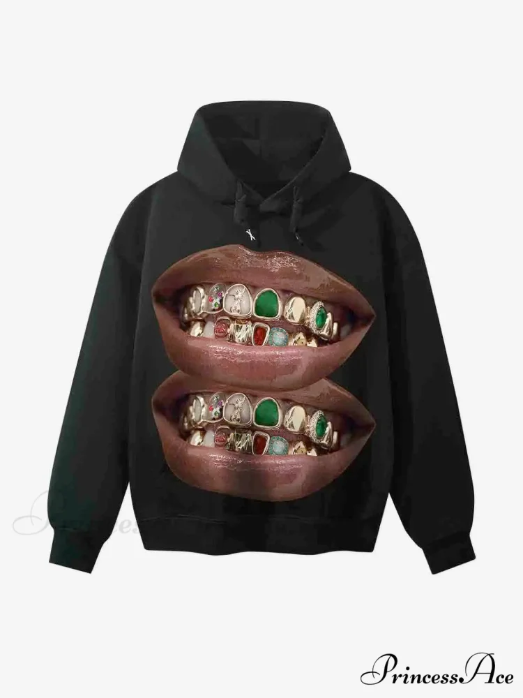 Dual-Personality Graphic Oversized Hoodie - Image 6