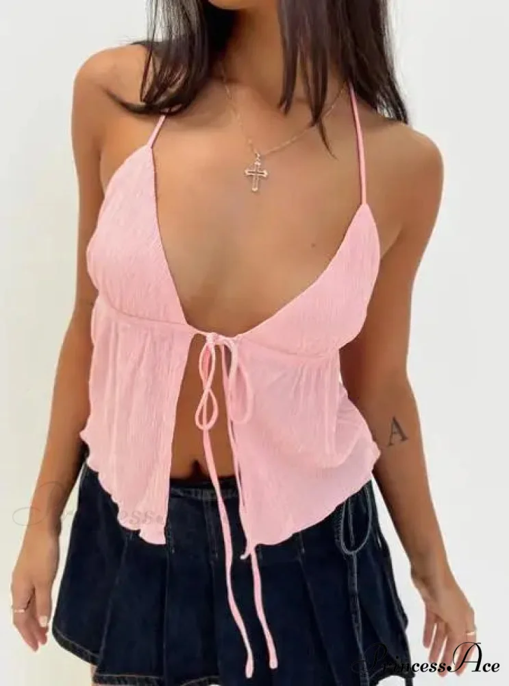 Durable Bandage Open-Back Crop Top - Image 3
