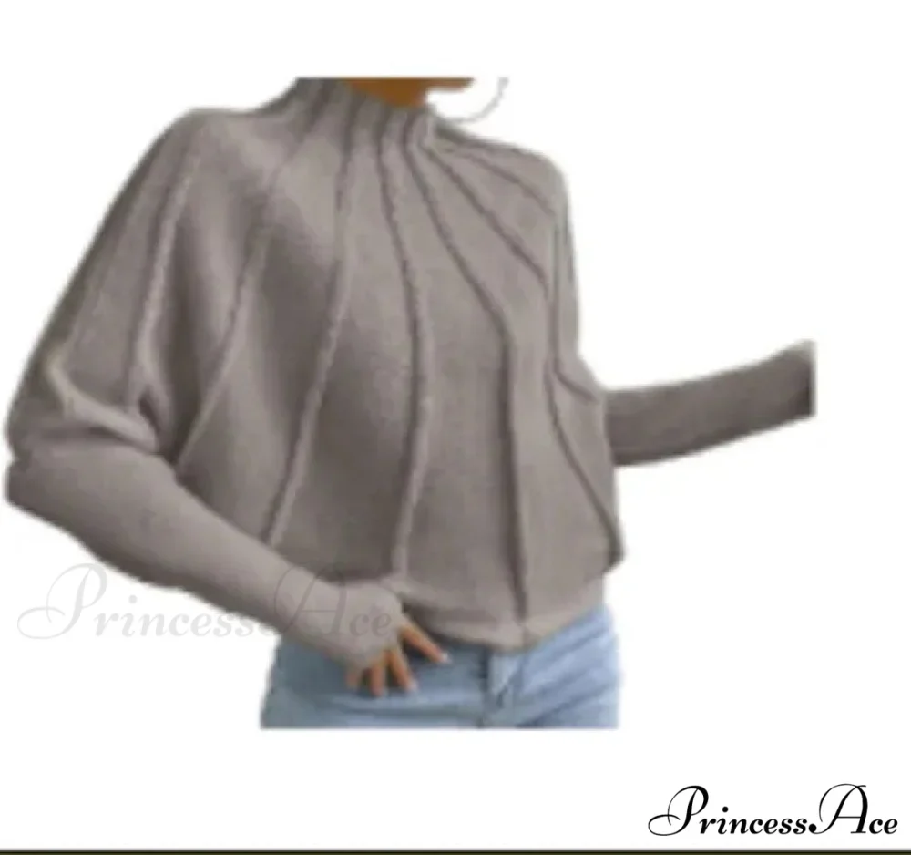 Durable Circular Neck Batball Sleeve Baggy Jumper - Image 10