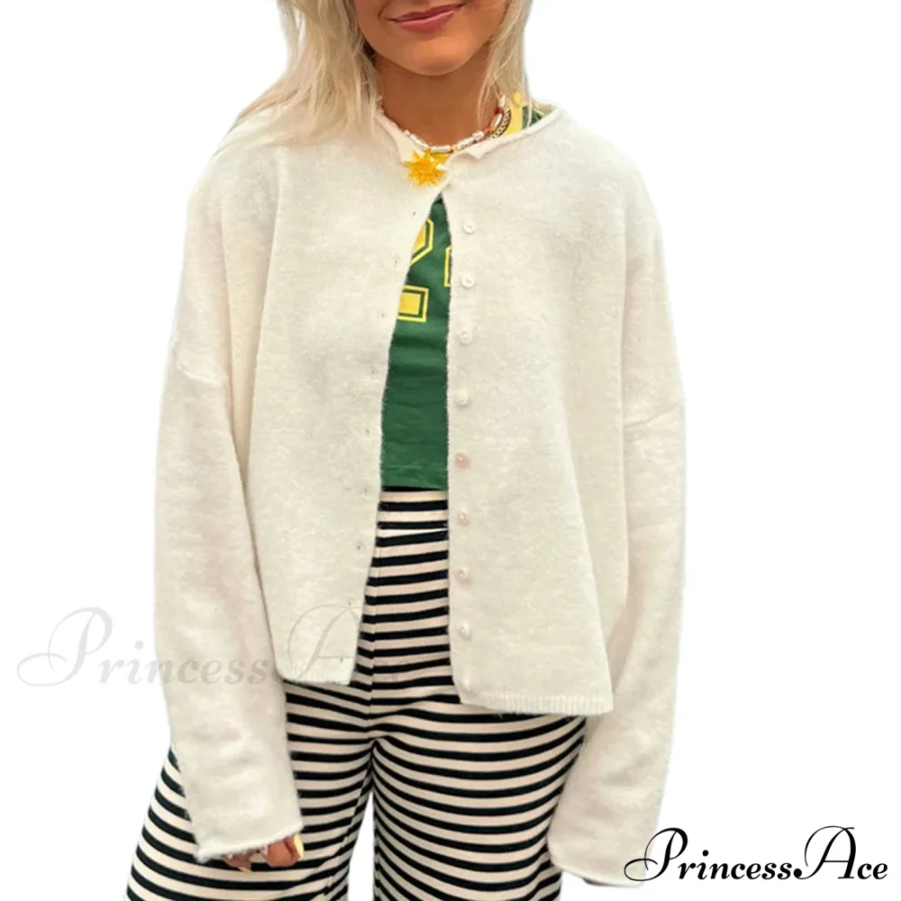 Durable Comfortable Button-front Knit Cardigan - Image 9