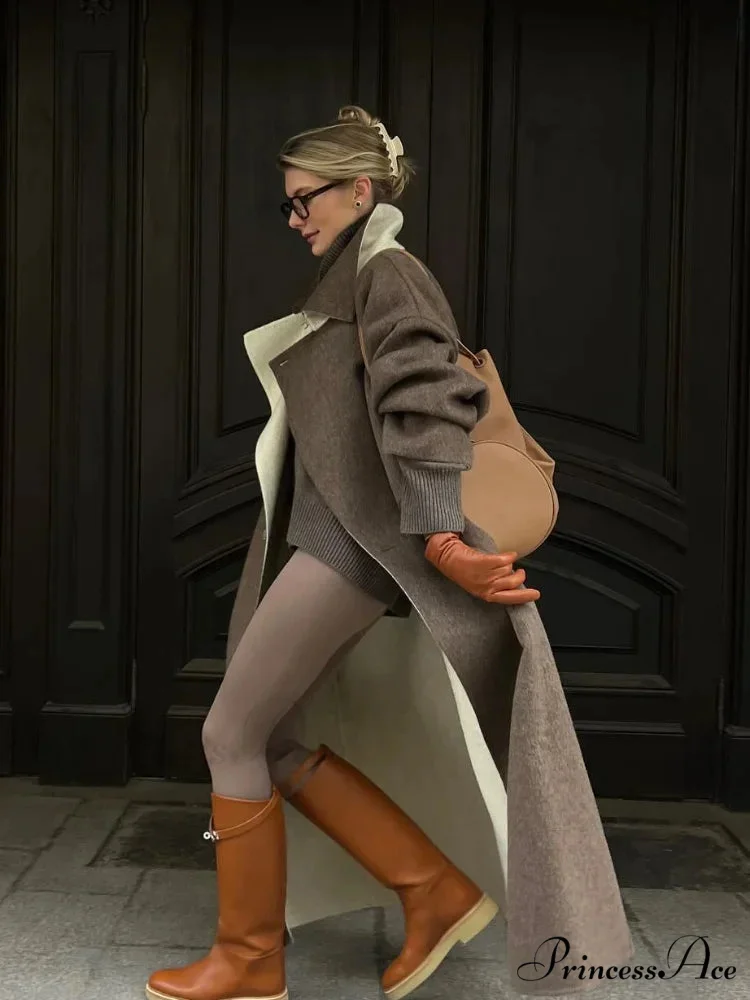 Durable Cozy Collar Woolen Jacket - Image 2