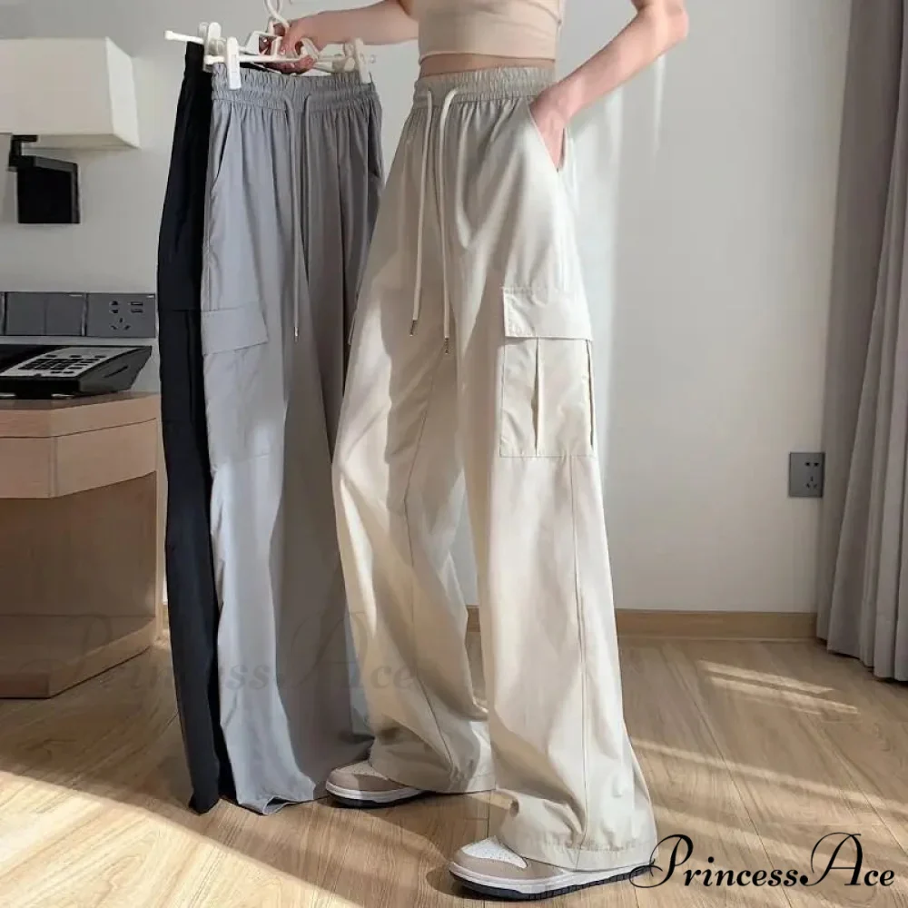 Durable Elevated Waist Stylish Cargo Trousers - Image 2