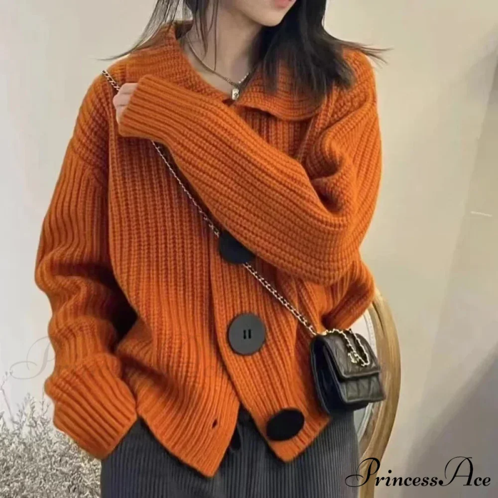 Durable Extended Sleeve Solo-Buttoned Cardigan - Image 6