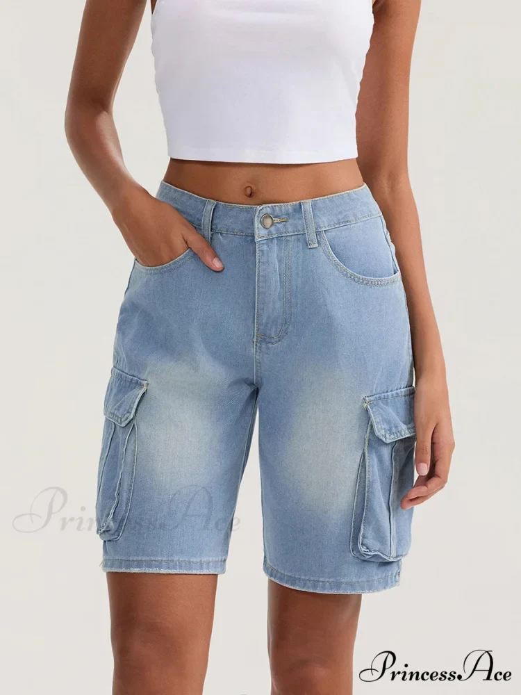 Durable Medium Elevation Button Denim Short - Image 3