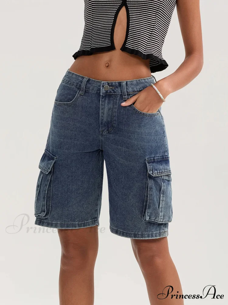 Durable Medium Elevation Button Denim Short - Image 6