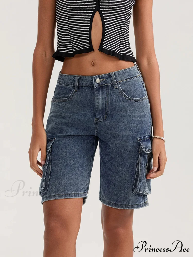 Durable Medium Elevation Button Denim Short - Image 7