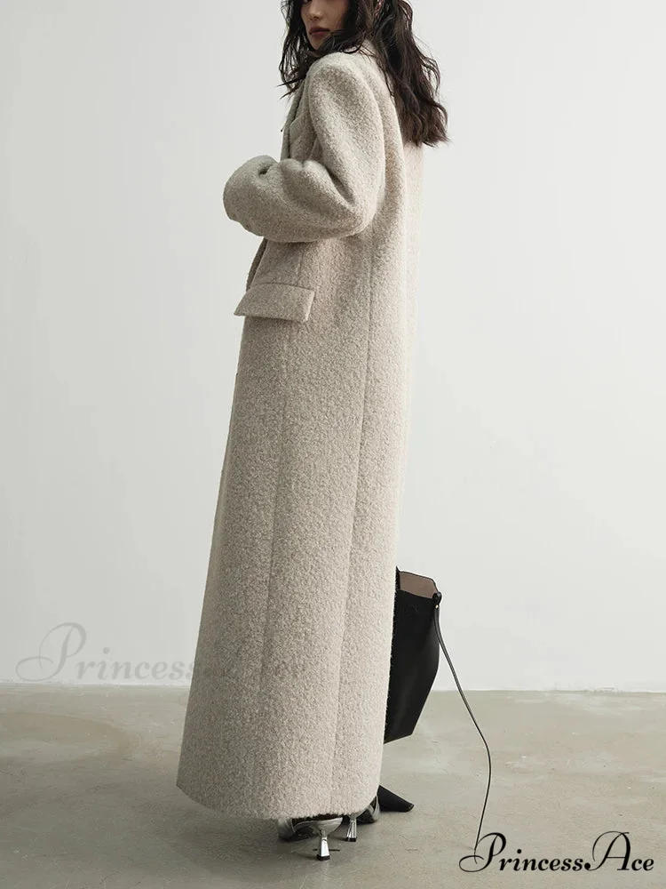 Durable Patchwork Extended Sleeve Overcoat - Image 3