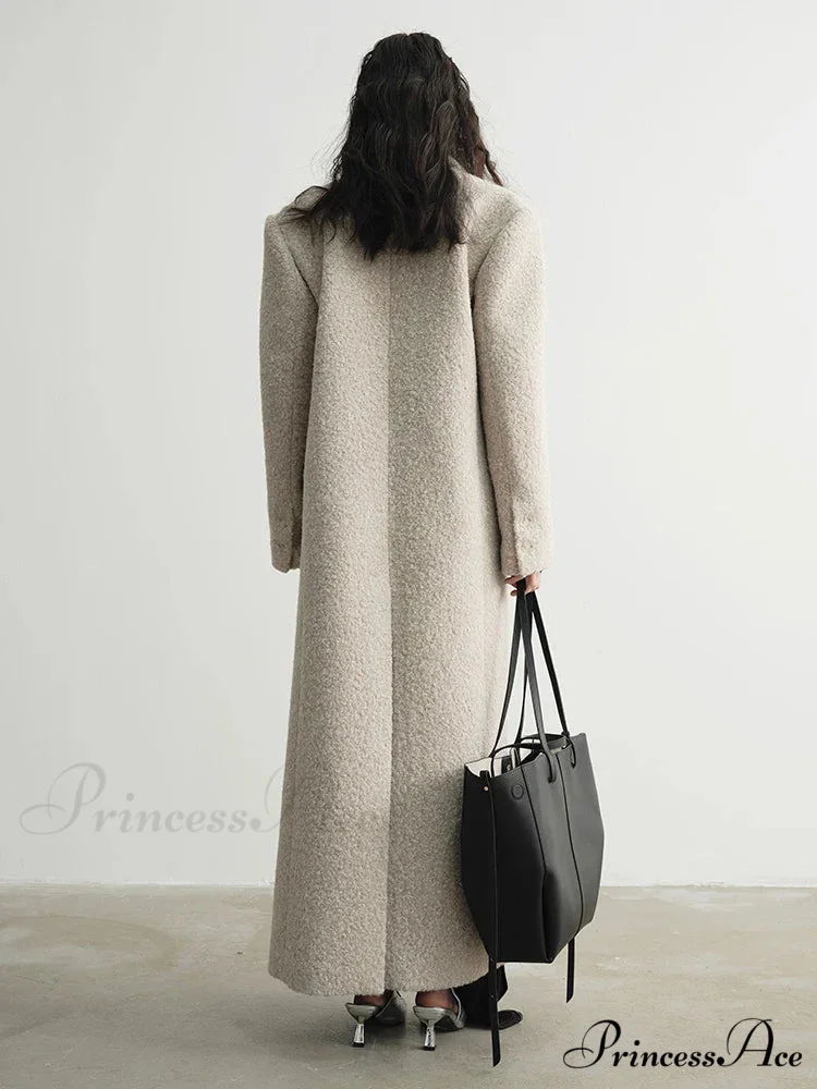Durable Patchwork Extended Sleeve Overcoat - Image 4