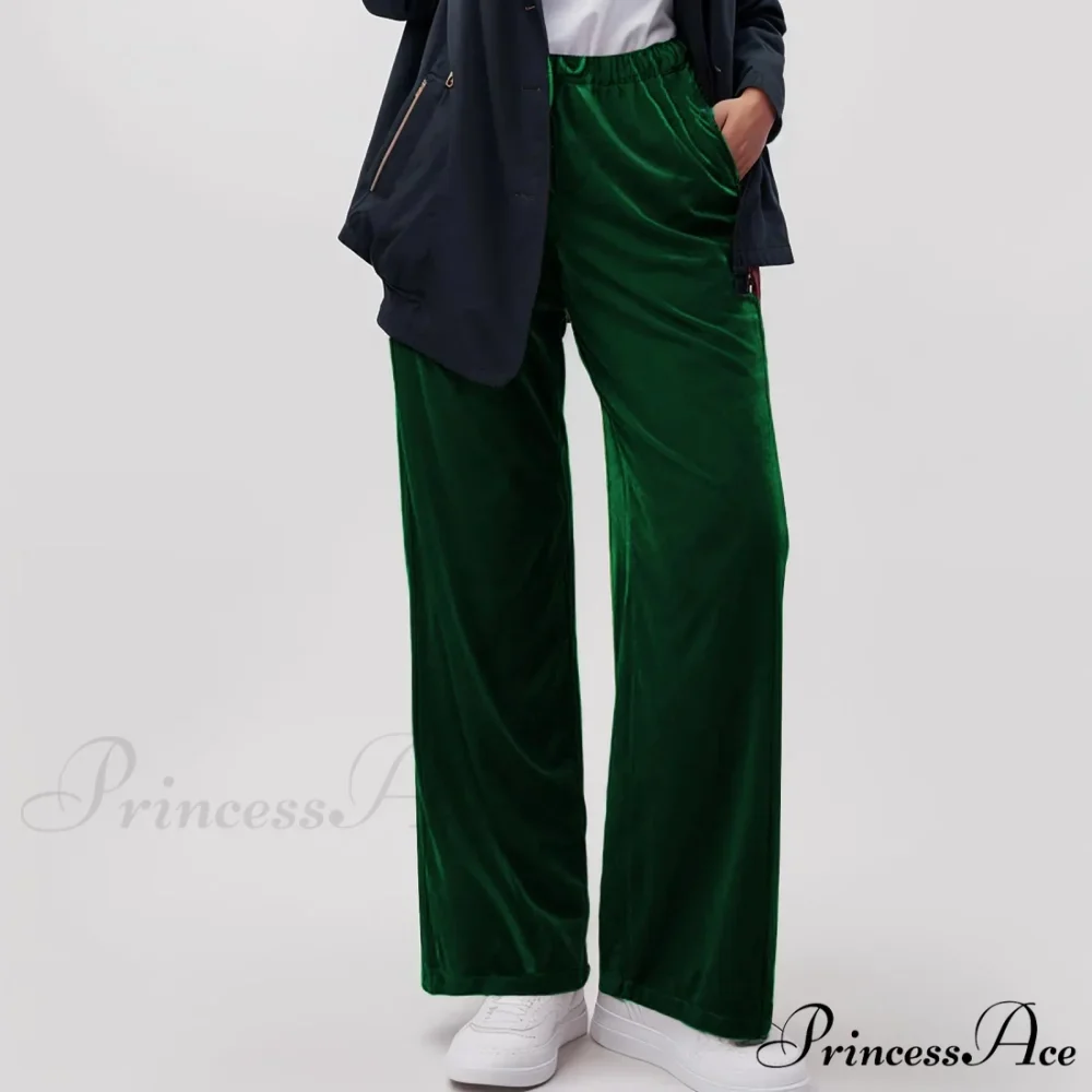 Durable Pocket Elastic Yoga Informal Trousers - Image 2