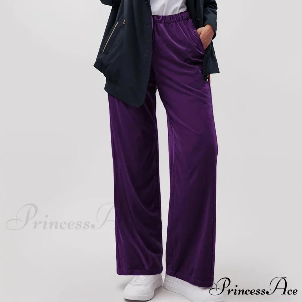 Durable Pocket Elastic Yoga Informal Trousers - Image 3
