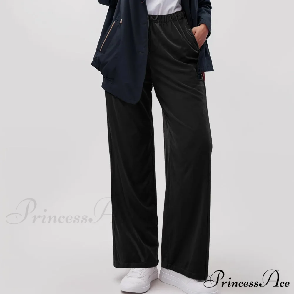 Durable Pocket Elastic Yoga Informal Trousers - Image 5