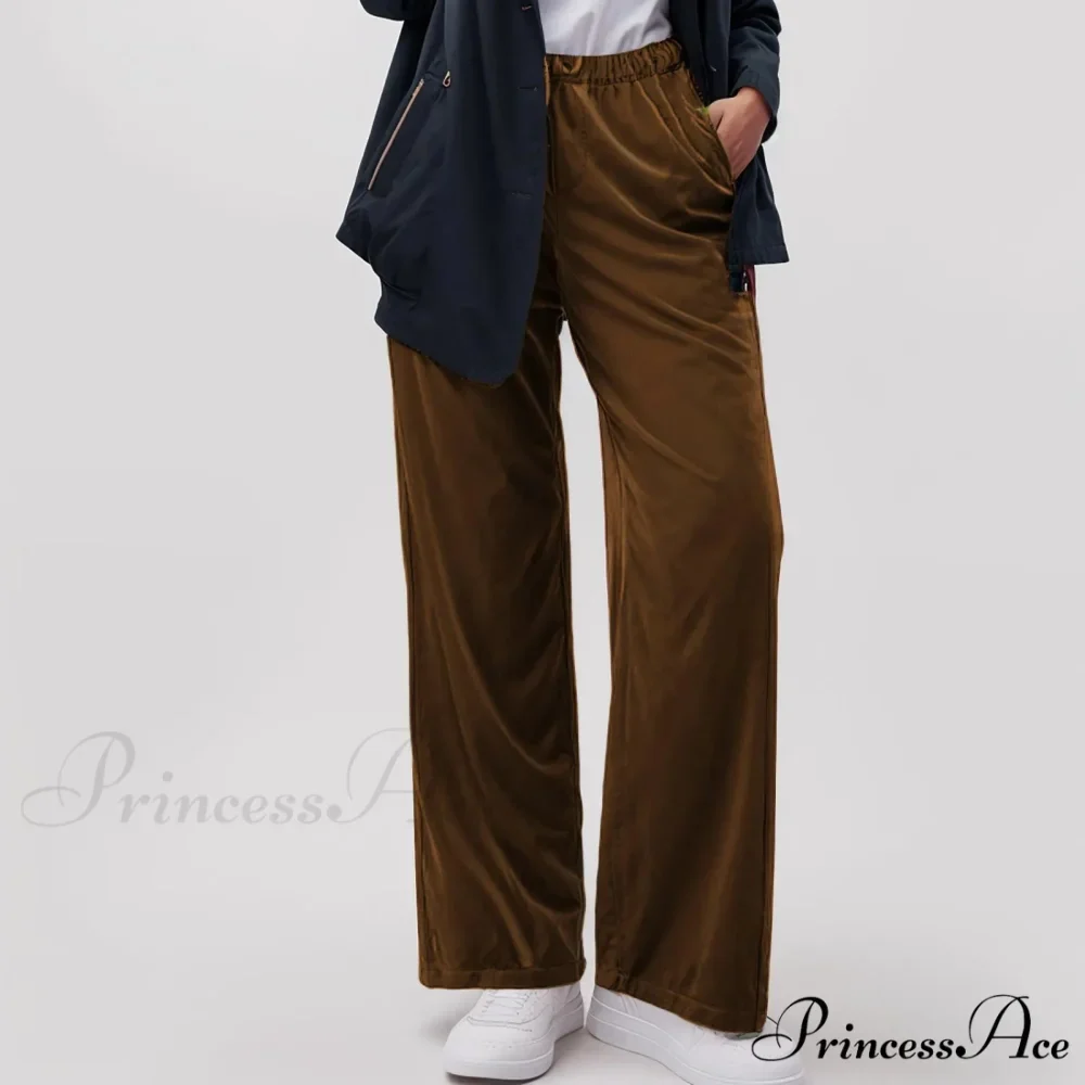 Durable Pocket Elastic Yoga Informal Trousers - Image 6