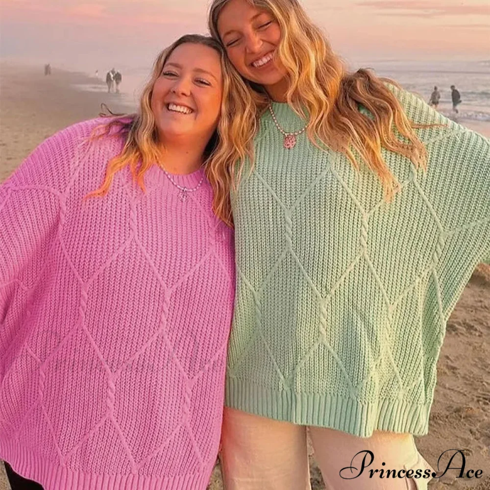 Durable Round-Neck Ribbed Extended Sleeve Sweater - Image 3