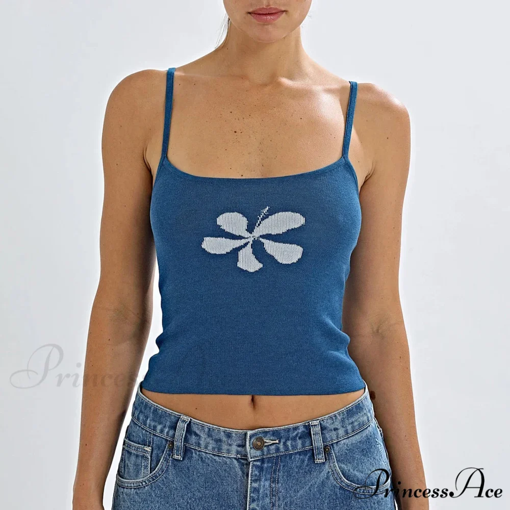 Eclectic Flower Knit Short Top - Image 7
