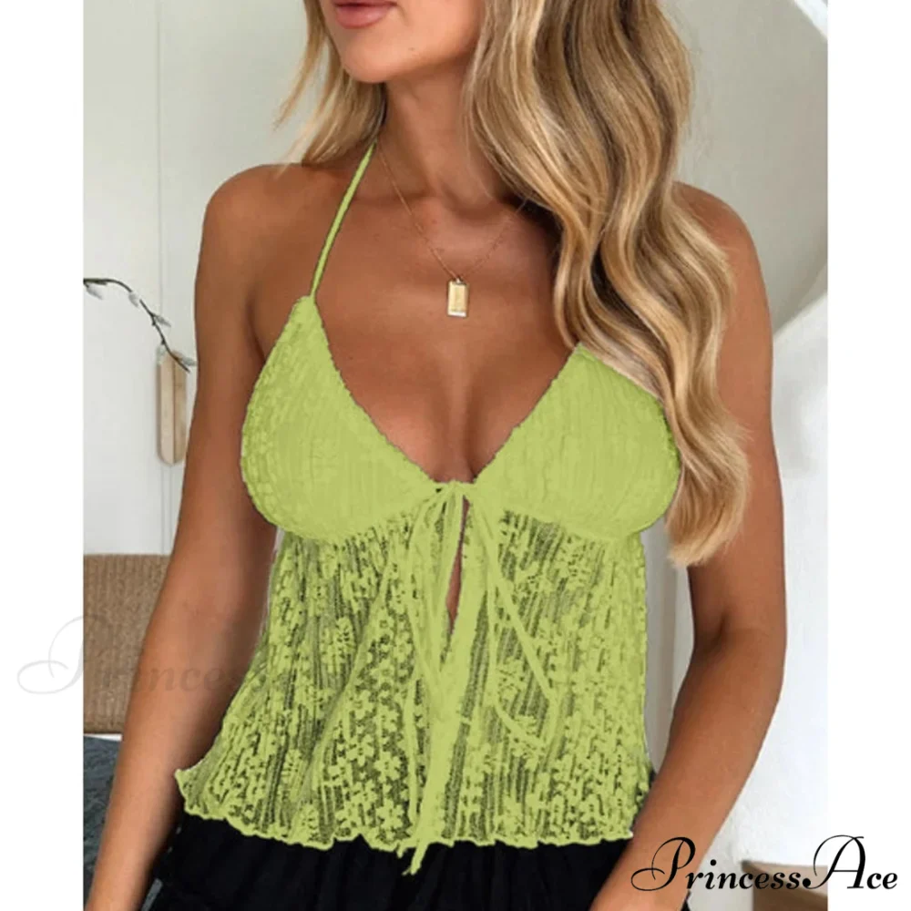 Eclectic Lace Fasten-Up Crop Top - Image 7