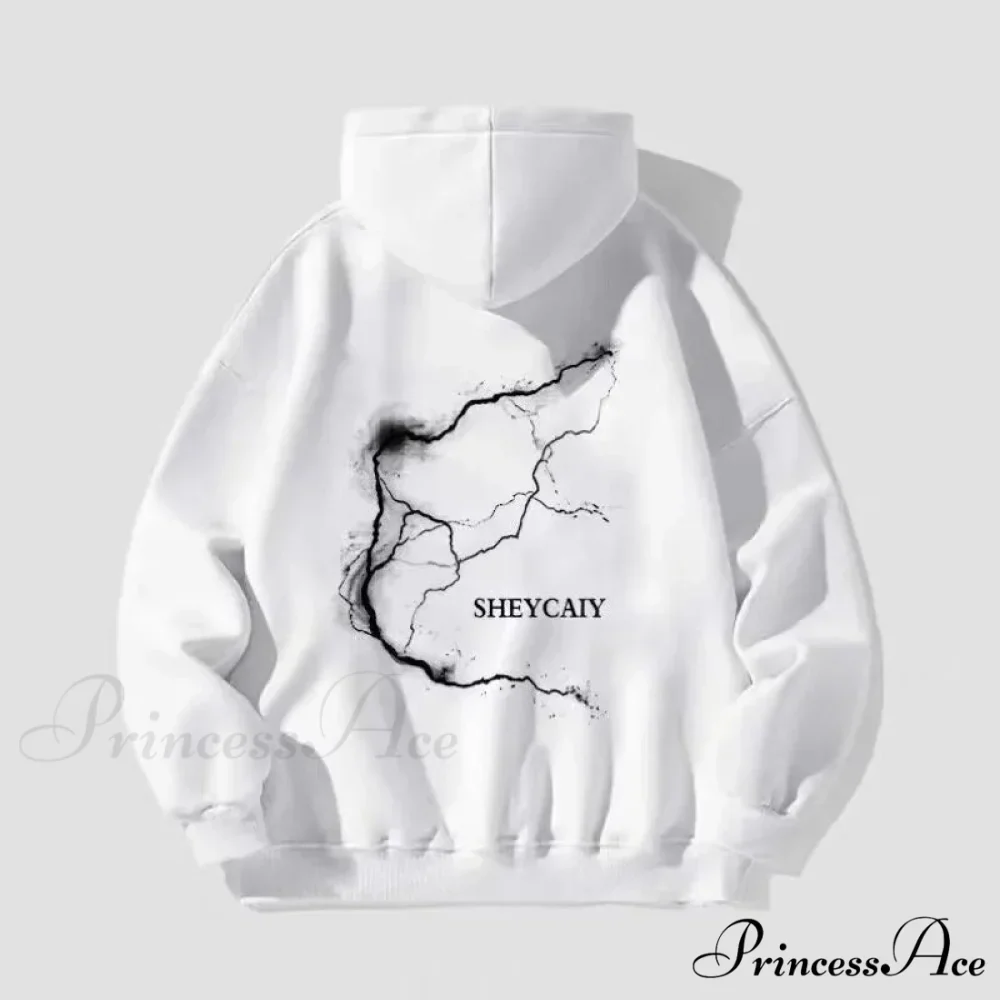 Electric Graphic Rap Fleece Hoodie - Image 3