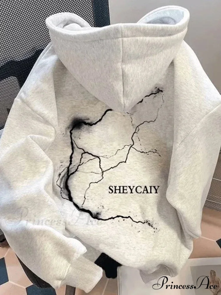Electric Graphic Rap Fleece Hoodie - Image 6
