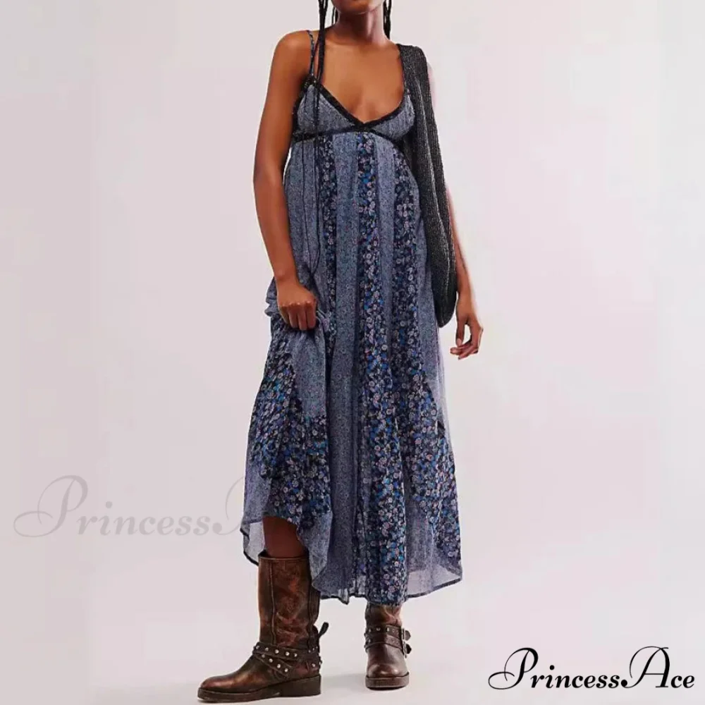 Elegant Chiffon Floral Bohemian Dress - Image 7
