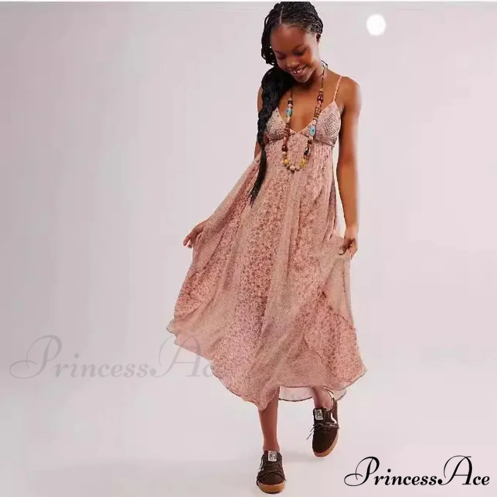 Elegant Chiffon Floral Bohemian Dress - Image 8