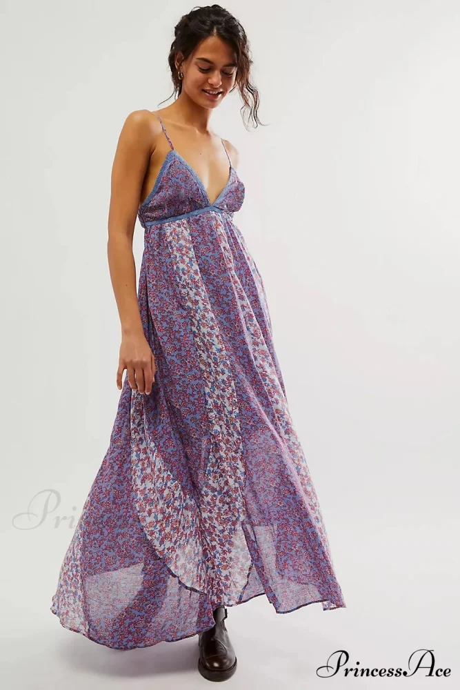 Elegant Chiffon Floral Bohemian Dress - Image 9