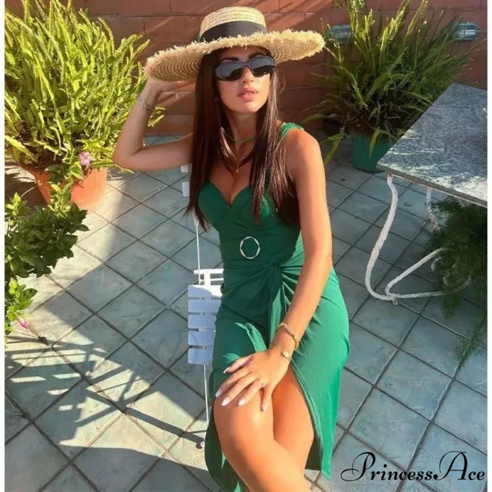 Emerald Single Strap Bathing Suit Full Piece - Image 4