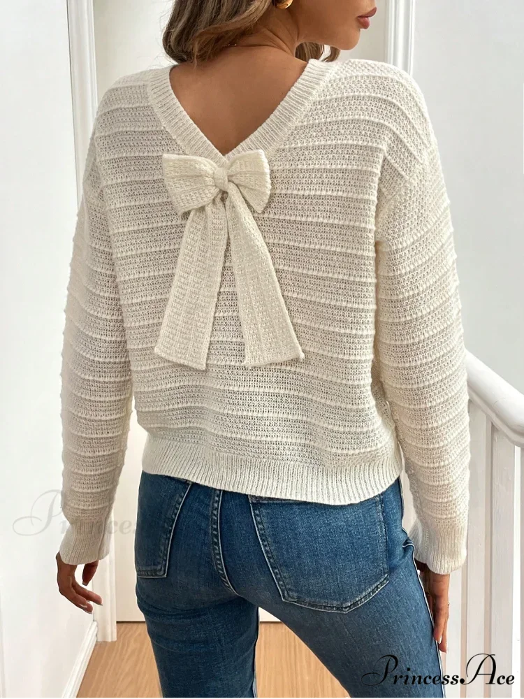 Empty Arch Striped Extended Sleeve Jumper - Image 5