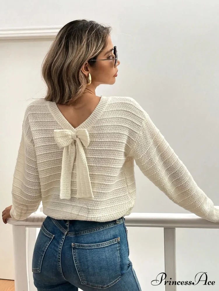 Empty Arch Striped Extended Sleeve Jumper - Image 7