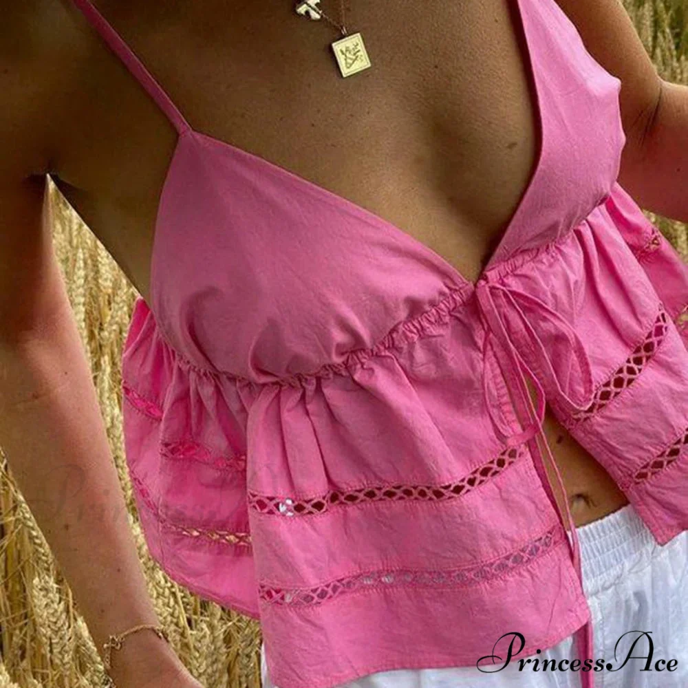 Empty-Out Fasten-Up Crop Top - Image 2