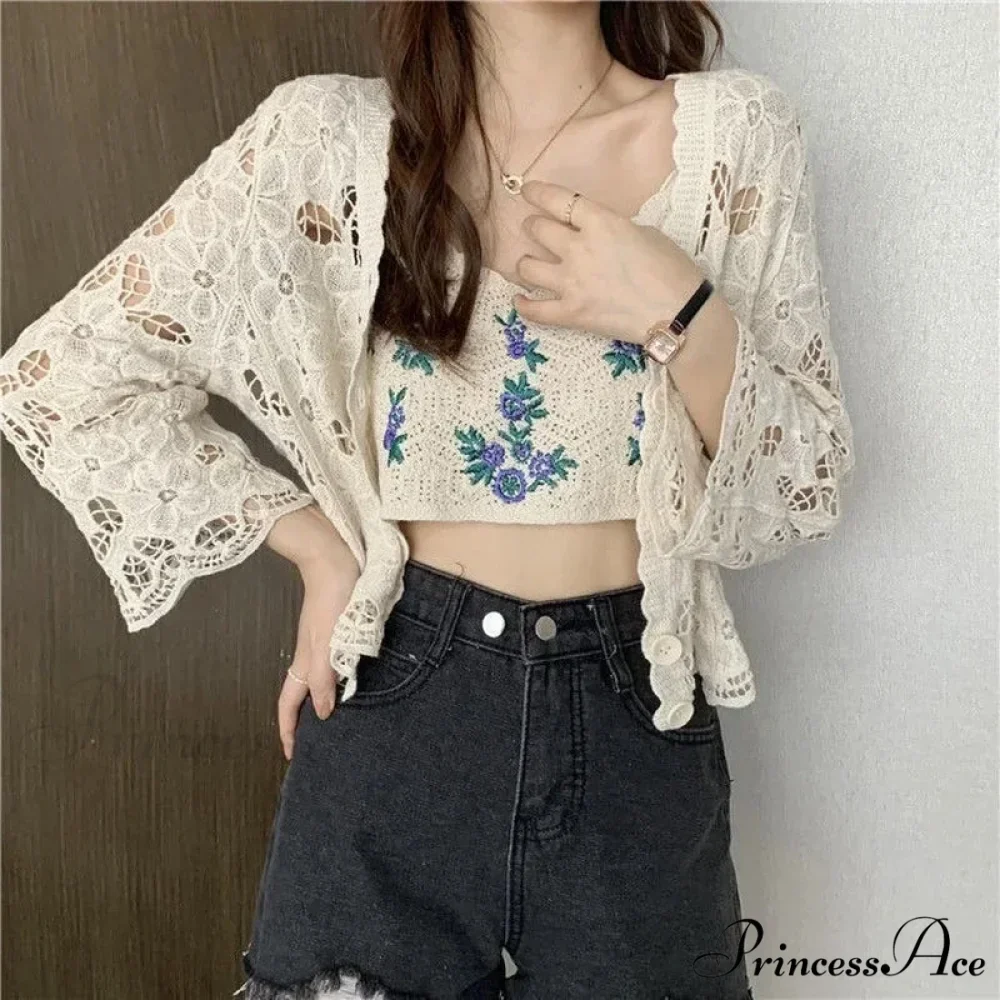 Empty Out Graceful Extended Sleeve Shrug Cardigan - Image 6