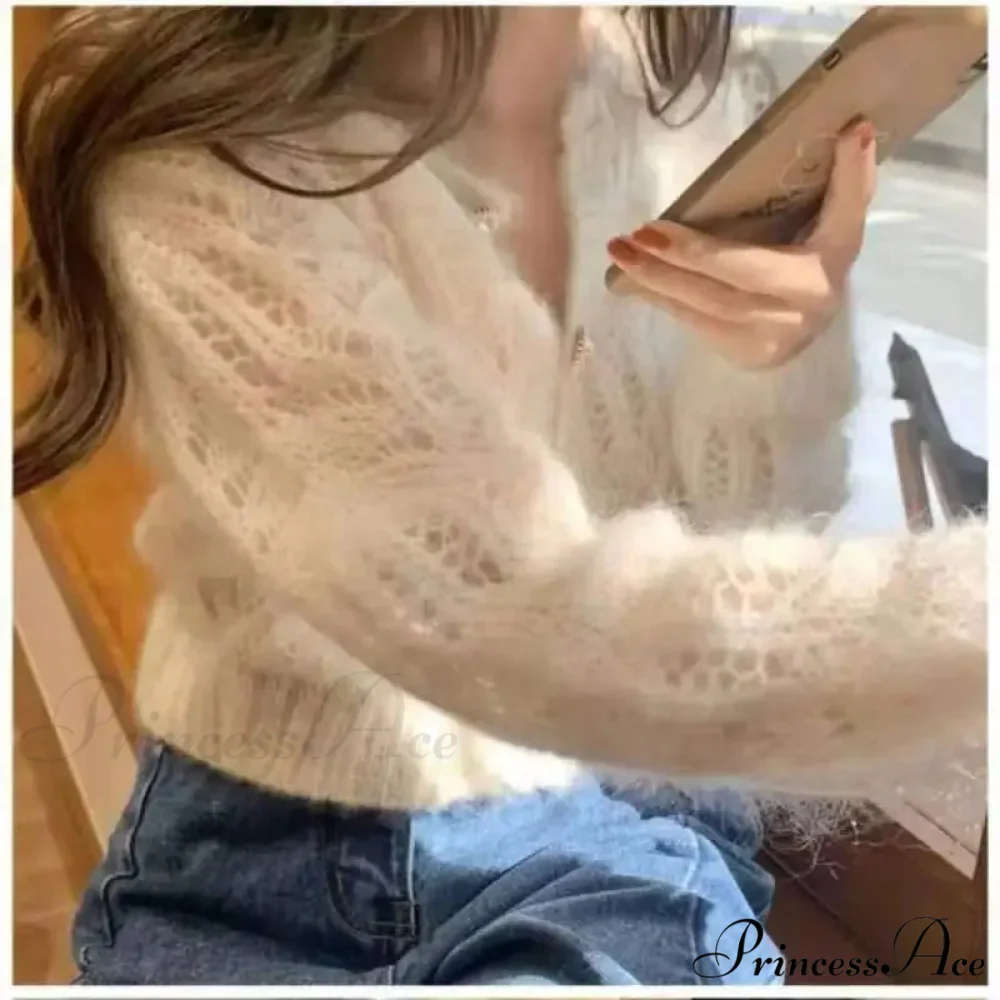 Empty Out Graceful Retro Long Sleeve Cardigan - Image 2