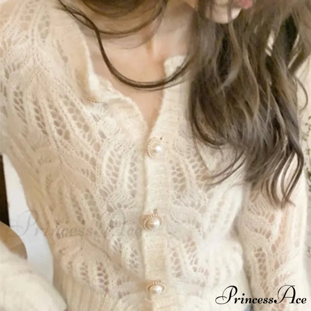 Empty Out Graceful Retro Long Sleeve Cardigan - Image 3