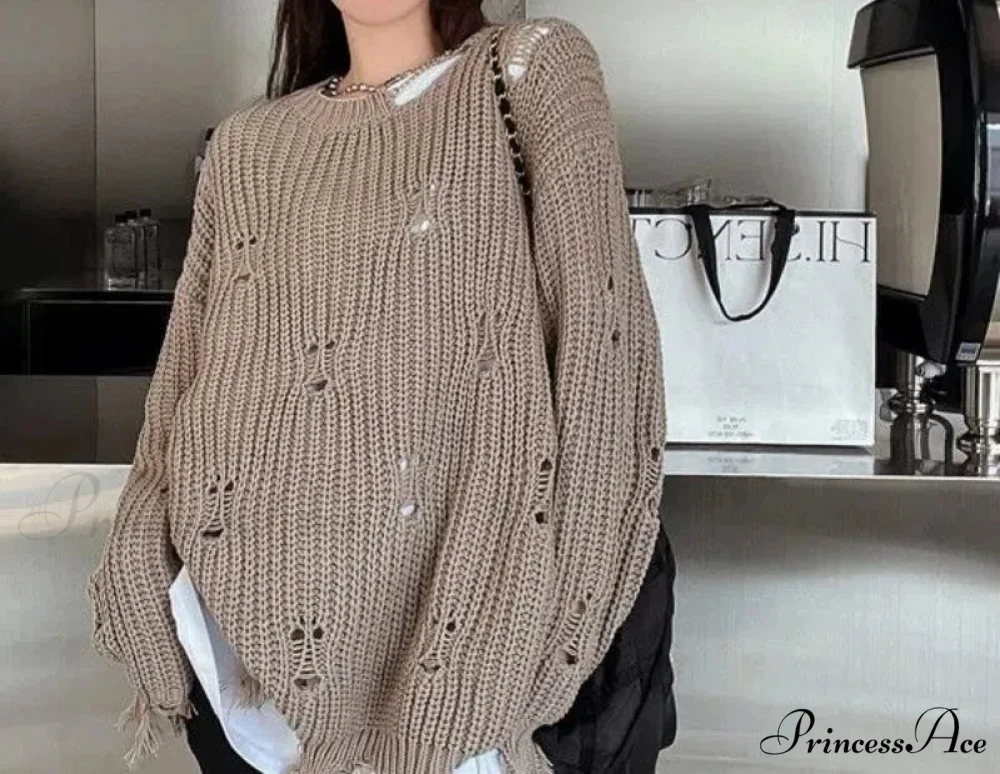 Empty Out Indolent Style Pullover Jumper - Image 3