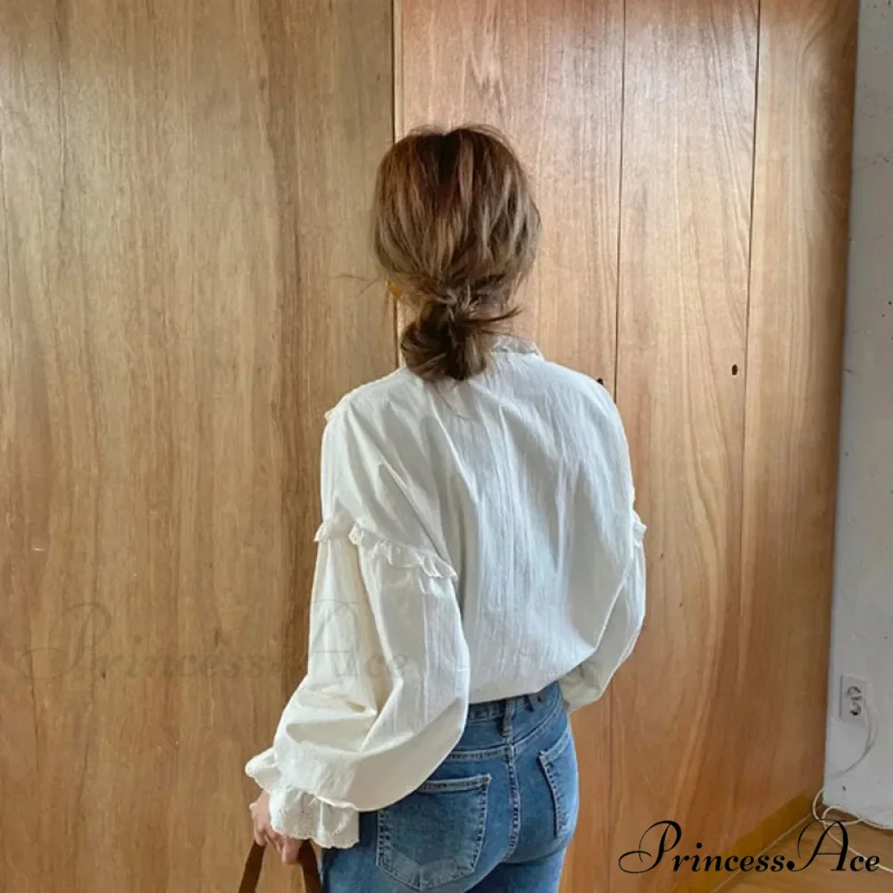 Empty Out Sophisticated Informal Blouse Women Blouses - Image 4