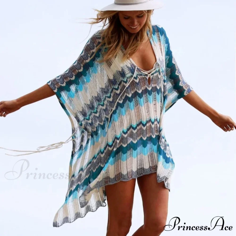 Empty Profound V-neck Lace Boho Mini Dress Cover up - Image 5