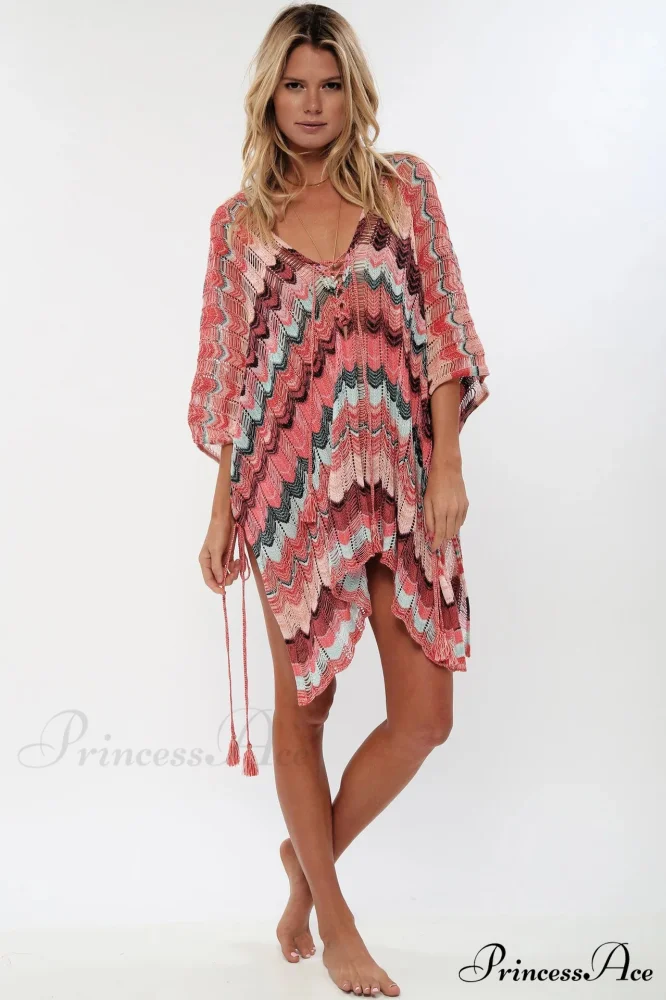 Empty Profound V-neck Lace Up Tunic Mini Dress - Image 9