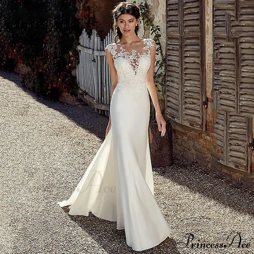 Extended Sleeve Siren Seductive Bridal Gown - Image 2
