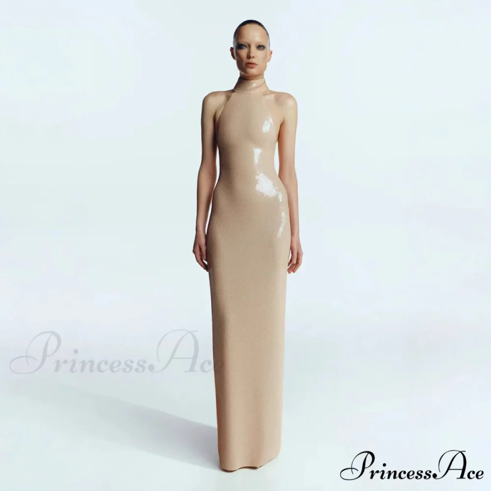 Extended-Sleeve Sparkling Split Maxi Prom Dress - Image 3