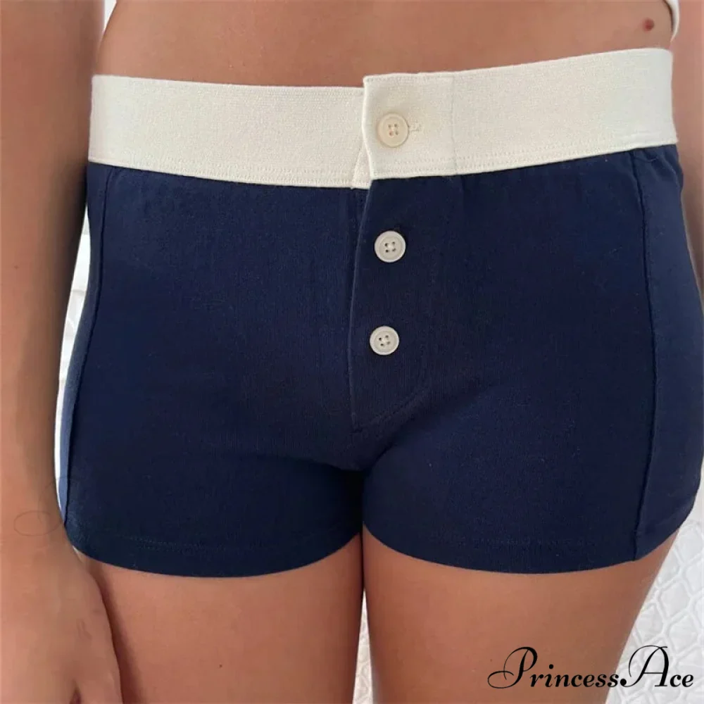 Fabric Pattern Button Sweatshort - Image 3