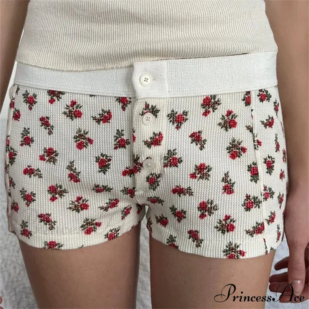 Fabric Pattern Button Sweatshort - Image 6