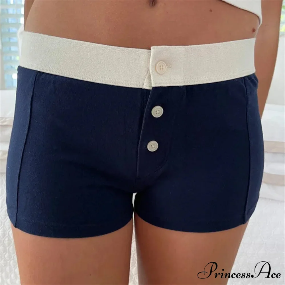 Fabric Pattern Button Sweatshort - Image 9