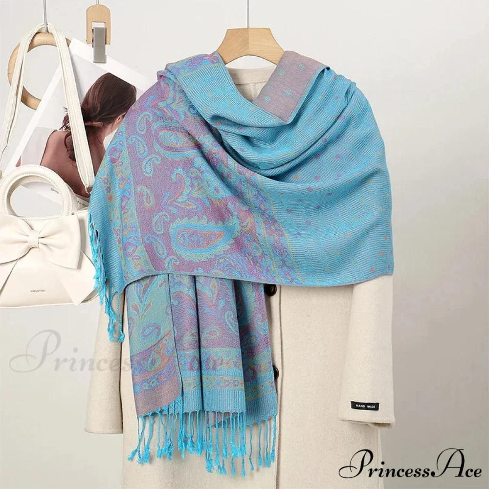 Fall Cashmere Pashmina Wrap Scarf - Image 6