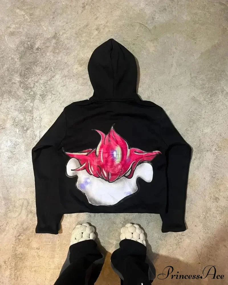 Fall Enjoyment Design Printed Hoodie - Image 4