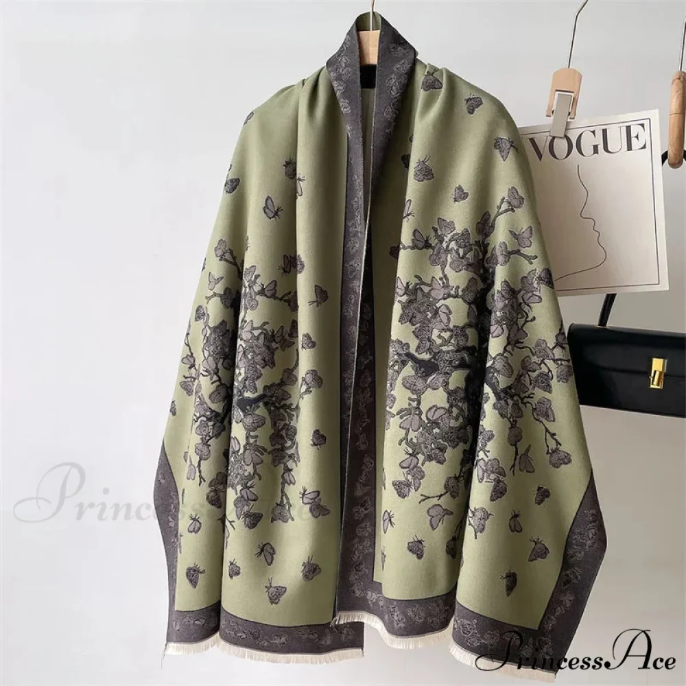 Fall Pashmina Cashmere Scarf - Image 5