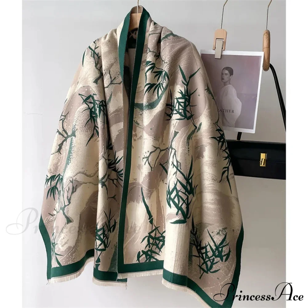 Fall Winter Cashmere Blanket Scarf - Image 2