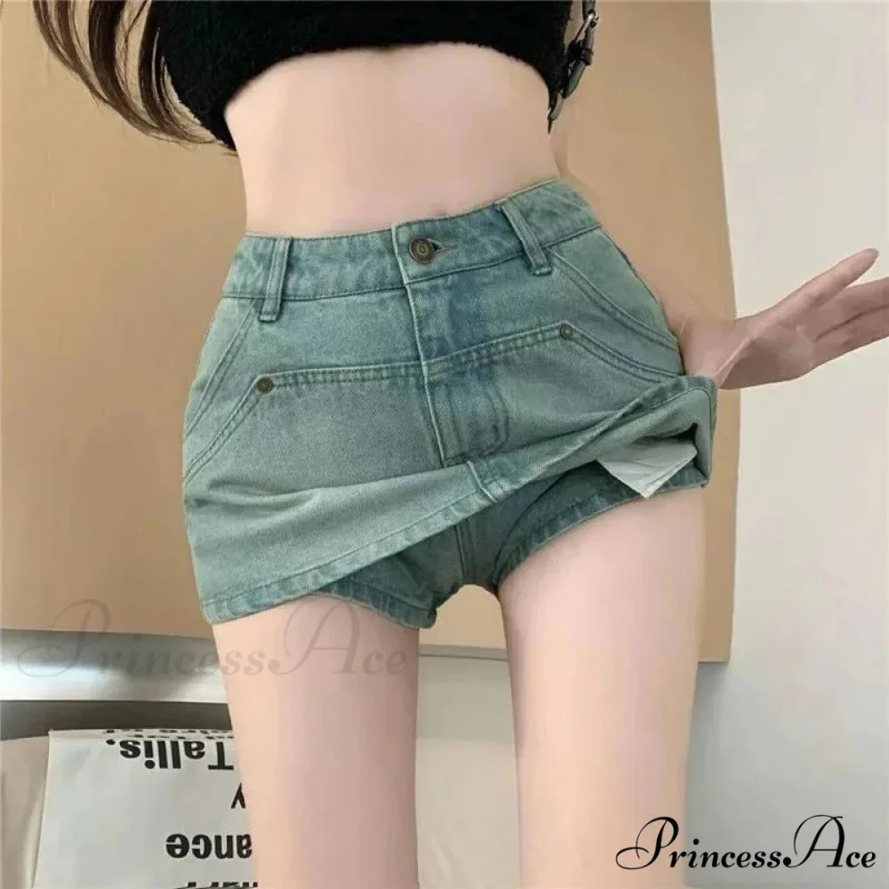 Firm Celebration Azure Denim Skirt - Image 3