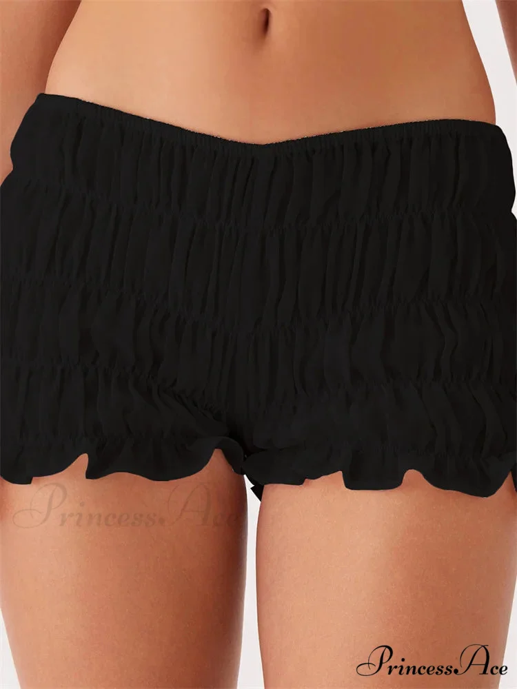 Firm Checkered Gathered Narrow Brief - Image 4
