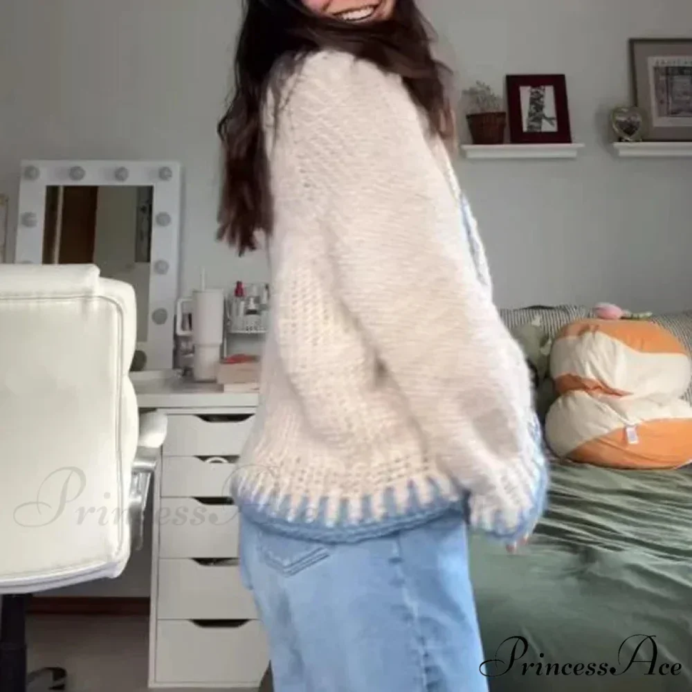 Fish Different Shade Crew Neck Cozy Jumper - Image 3