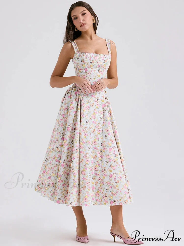 Flared Sophisticated Medium-Length Holiday Dress - Image 3