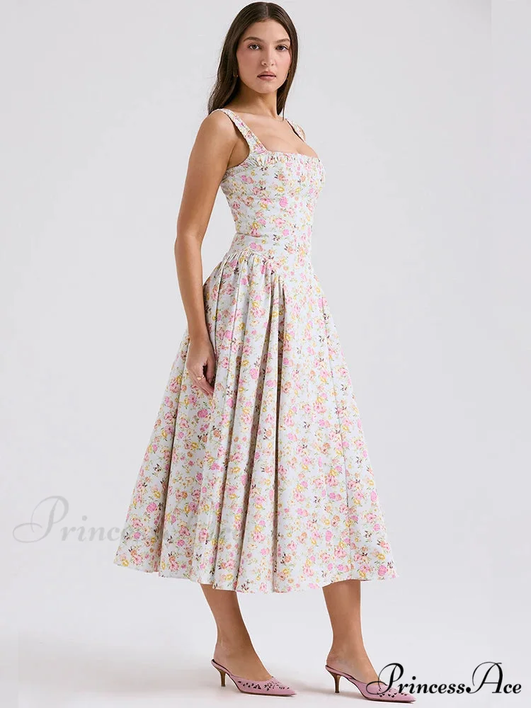 Flared Sophisticated Medium-Length Holiday Dress - Image 4